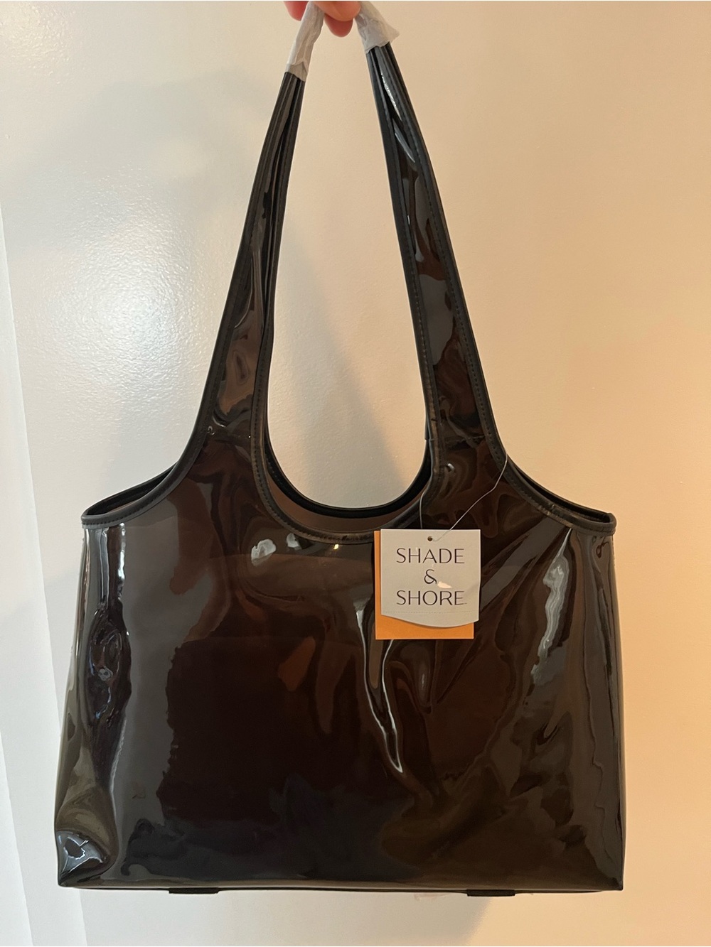 Shade & Shore Black Jelly Tote